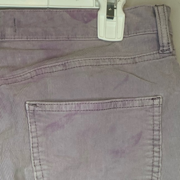 Flaw We The Free People Sun Chaser High Waist Corduroy Lilac Pants Size 28 - Picture 10 of 10